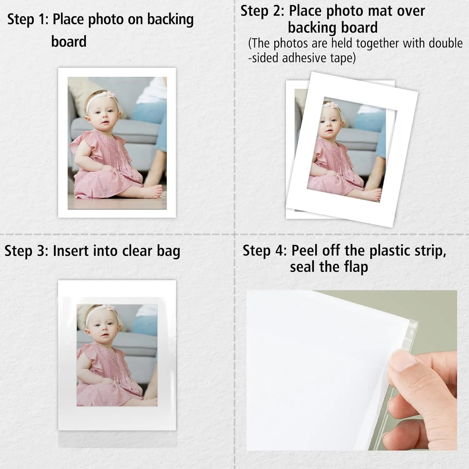 Golden State Art Acid Free, Pack of 50 11x14 White Picture Mats Mattes with White Core Bevel Cut for 8x10 Photo   Backing   Bags