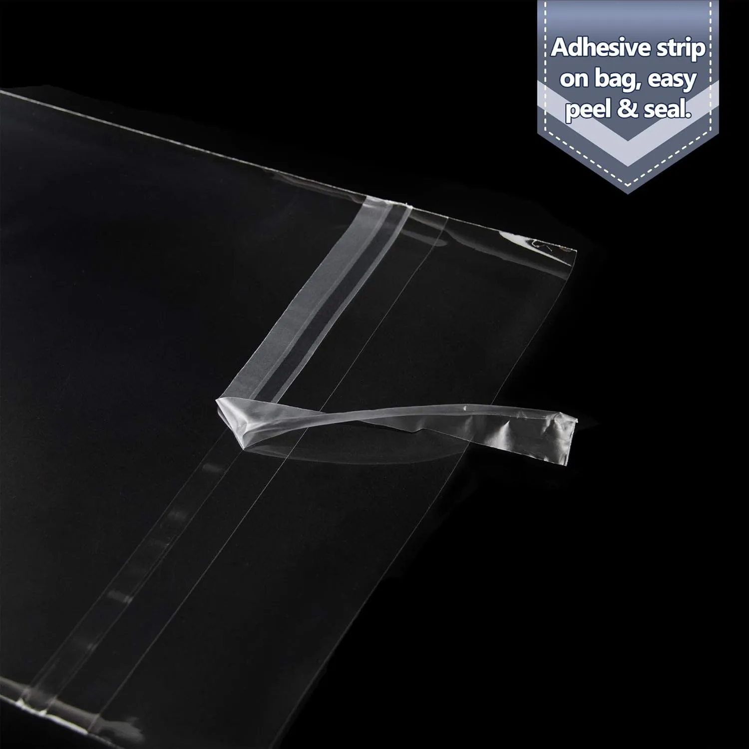 Golden State Art, Pack of 100, Acid-Free Crystal Clear Sleeves Storage Bags for 6X8 Art Prints, Photos (Bag Size: 6 1/2 x 8 1/3 Inches)