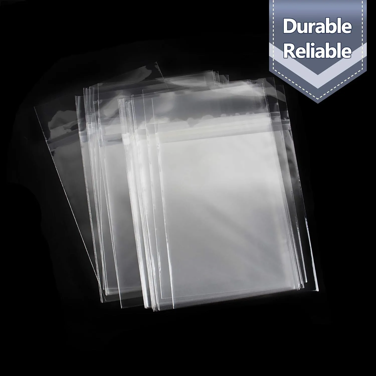 Golden State Art, Pack of 100, Acid-Free Crystal Clear Sleeves Storage Bags for 6X8 Art Prints, Photos (Bag Size: 6 1/2 x 8 1/3 Inches)