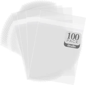Golden State Art, Pack of 100, Acid-Free Crystal Clear Sleeves Storage Bags for 6X8 Art Prints, Photos (Bag Size: 6 1/2 x 8 1/3 Inches)