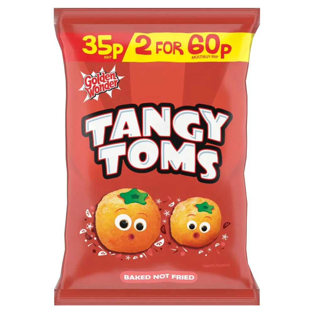 Golden Wonder Tangy Toms 22g (Box of 36)