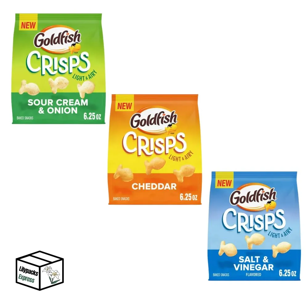 Goldfish Crisps | 3 Bags | 6.25 Oz | Bundled by Lilypacks Express (Combo)