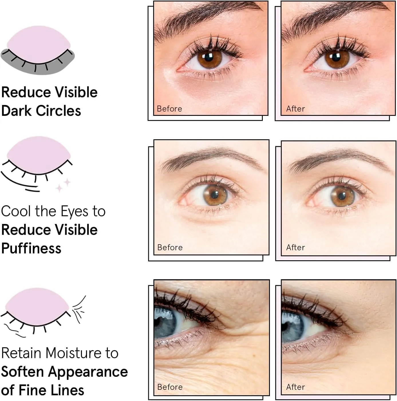 grace & stella Award Winning Under Eye Mask Reduce Dark Circles, Puffy Eyes, Undereye Bags, Wrinkles, Gel Under Eye Patches, Birthday Gifts for Women - Vegan Cruelty-Free Self Care (48 Pairs, Blue)