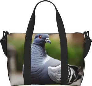 Grey Pigeon Duffel Bags for Traveling - Lightweight Personal Item Travel Bags, Gym Bags for Men and Women