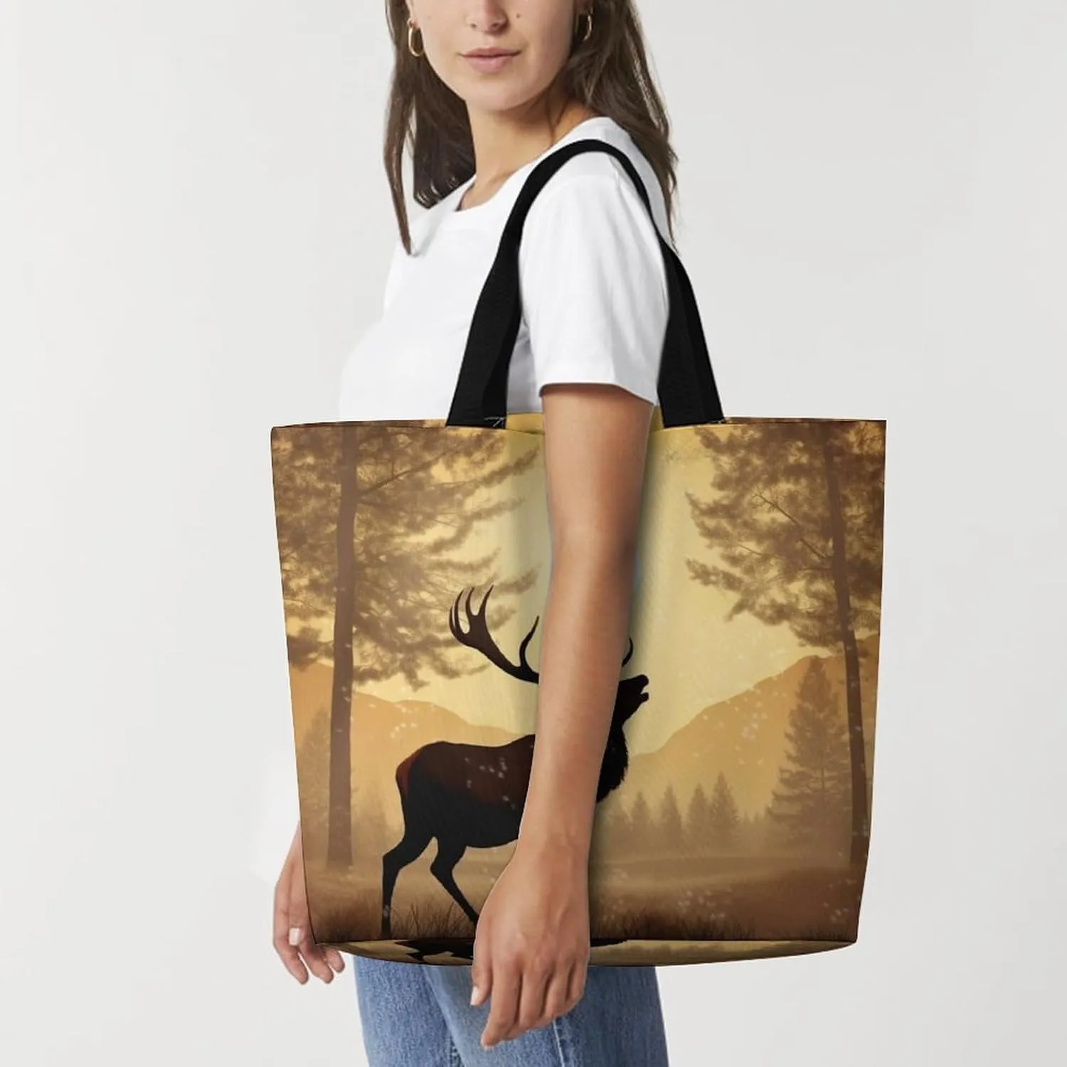 Grocery Bag Reusable Tote Bag Foldable Flying Dragon Shopping Bag Handbag Washable Shoulder Bag for Travel