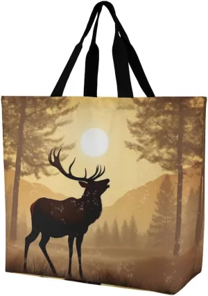 Grocery Bag Reusable Tote Bag Foldable Flying Dragon Shopping Bag Handbag Washable Shoulder Bag for Travel