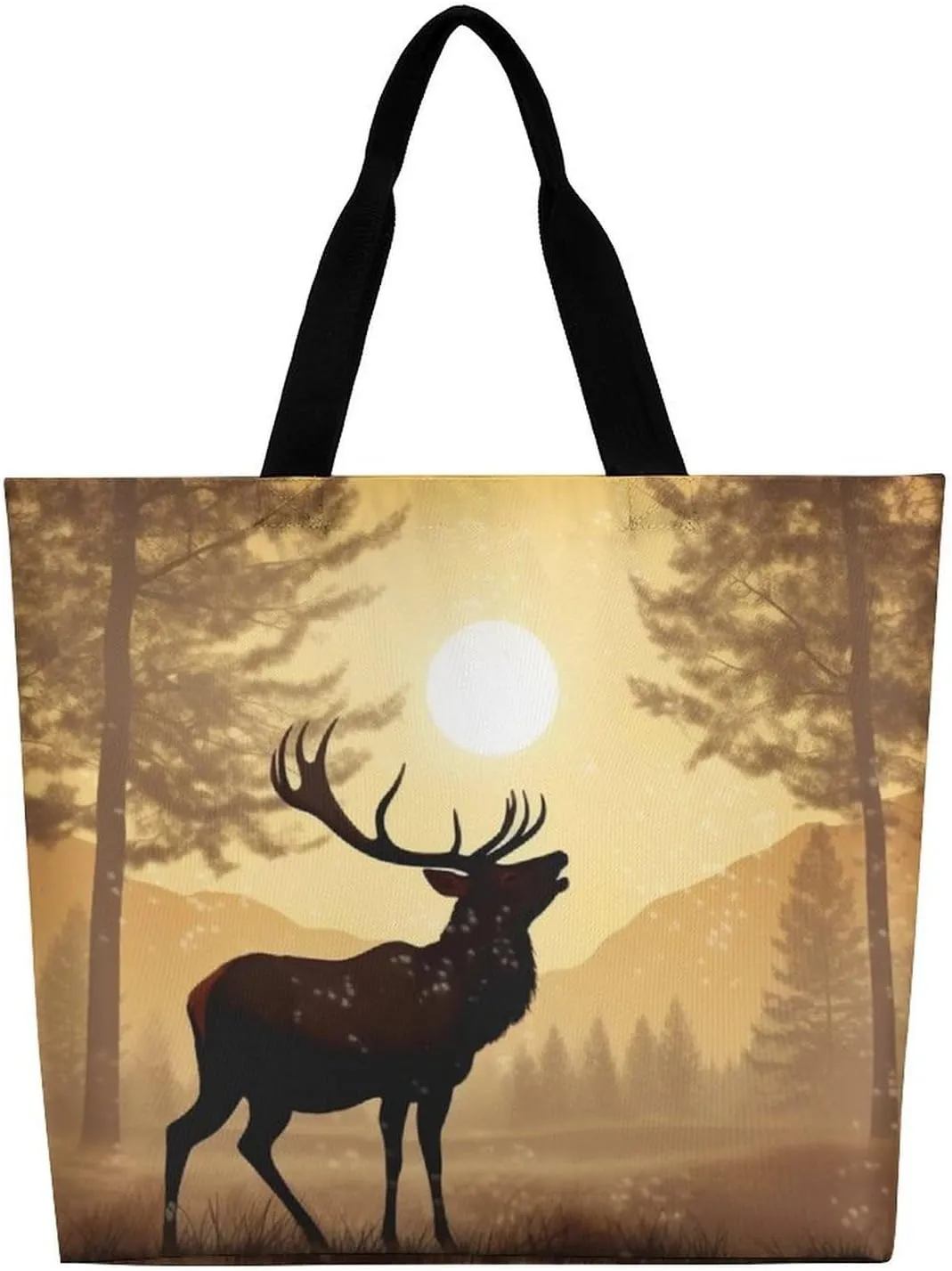 Grocery Bag Reusable Tote Bag Foldable Flying Dragon Shopping Bag Handbag Washable Shoulder Bag for Travel