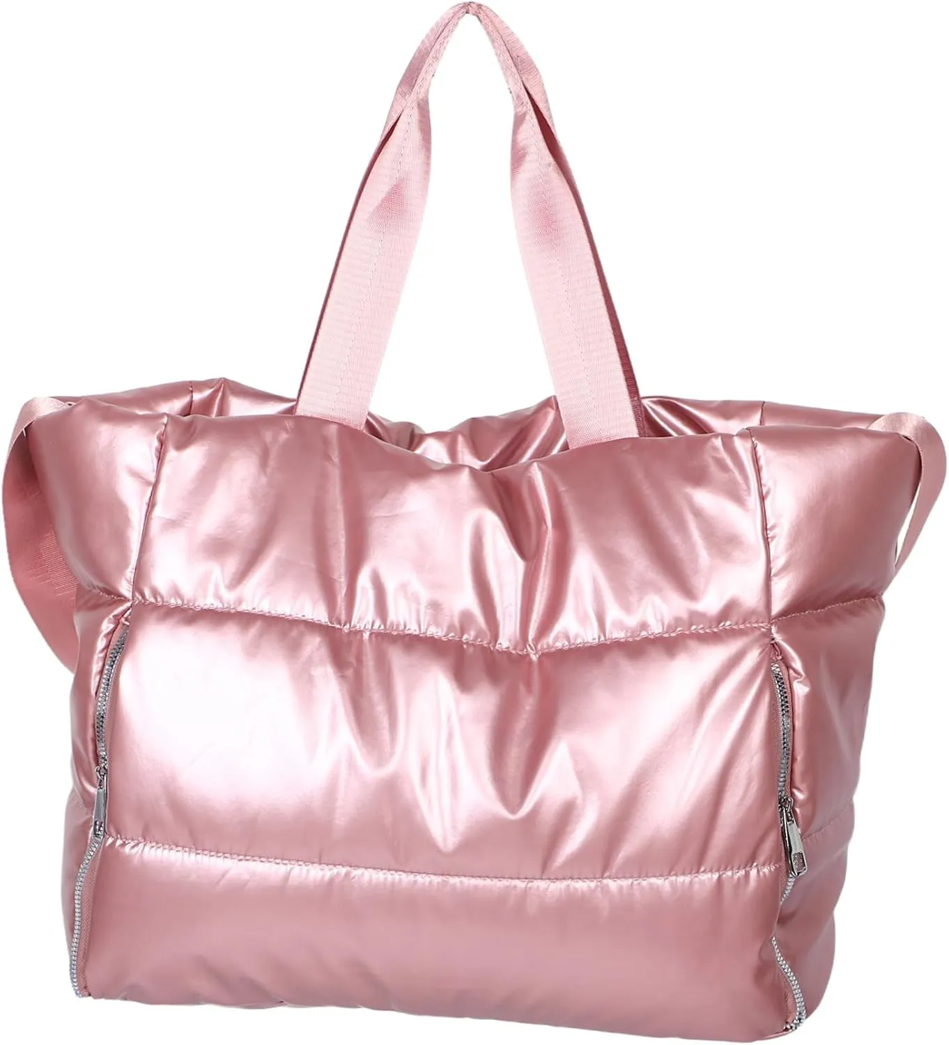 Gym Bag with Dry Wet Separation Large Capacity Fitness Tote for Yoga Travel Swimming for Women Pearl