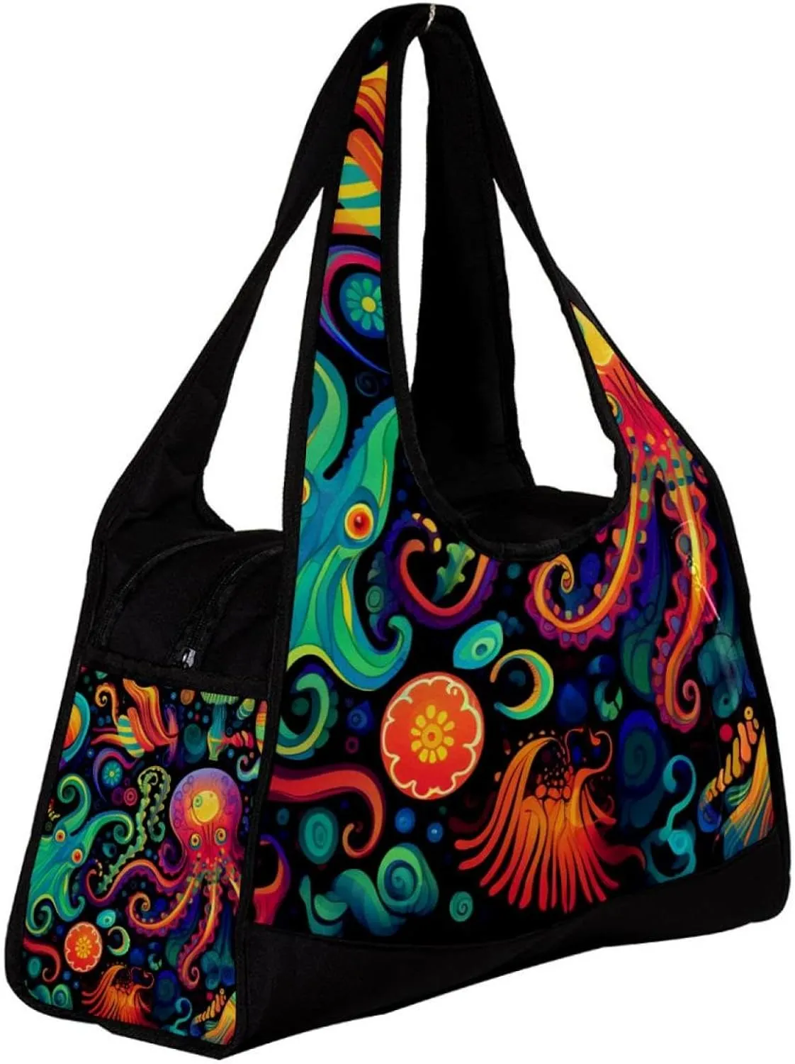 Gym Bags for Men,Travel Duffel Bags for Women,Devilfish Jellyfish Sea Shell,Workout Bag