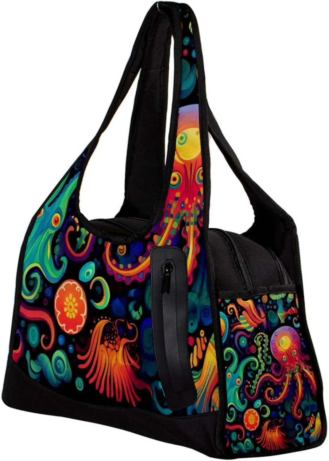 Gym Bags for Men,Travel Duffel Bags for Women,Devilfish Jellyfish Sea Shell,Workout Bag