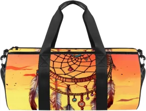 Gym Bags for Men,Travel Duffel Bags for Women,Follow Your Dream Dreamcatcher,Workout Bag