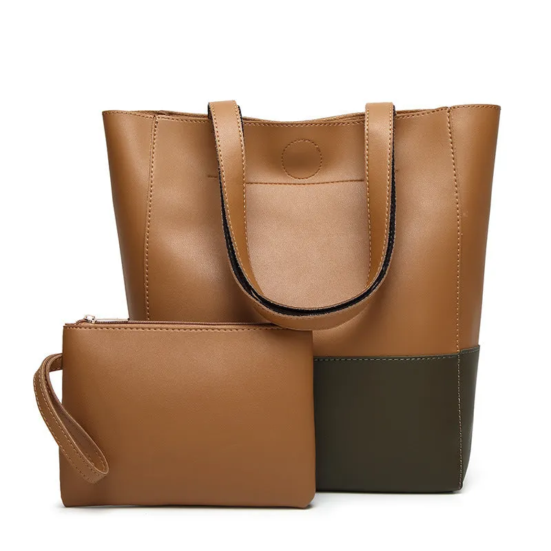 Handbag Foreign Trade New Winter Fashion Bags Shoulder Hand Color Large Picture Package