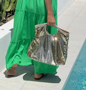 Helene Sequin Tote - Gold