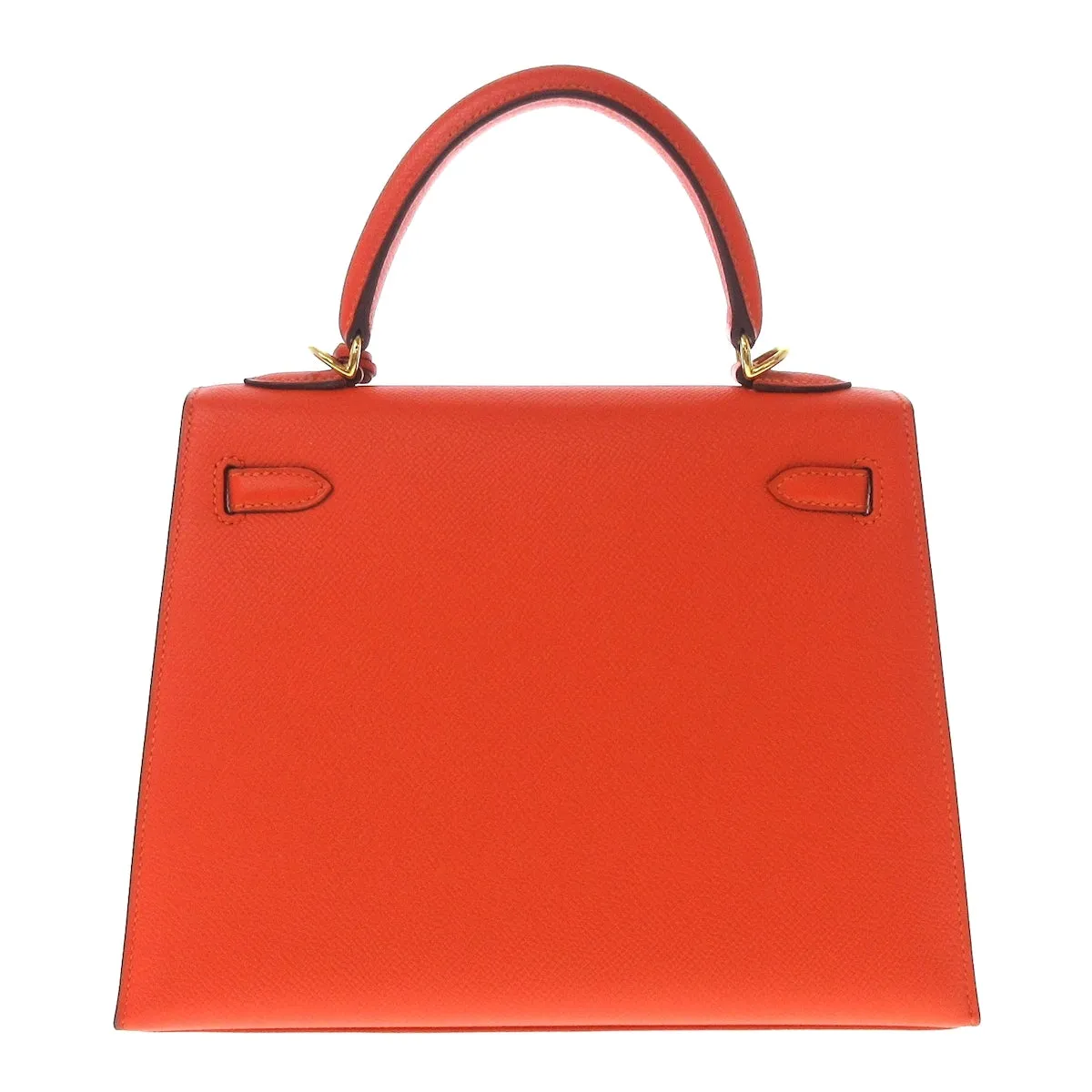 Hermès Kelly 25 Sellier, Orange Poppy GHW
