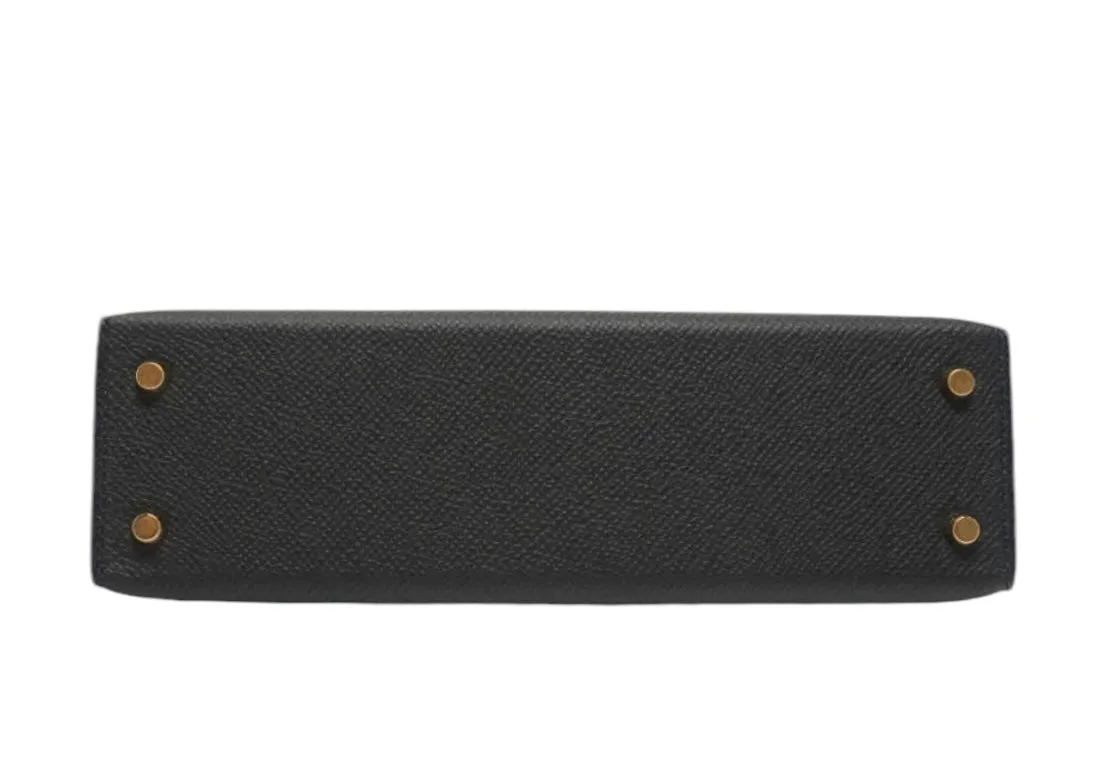 Hermès Mini Kelly, Black Gold Hardware