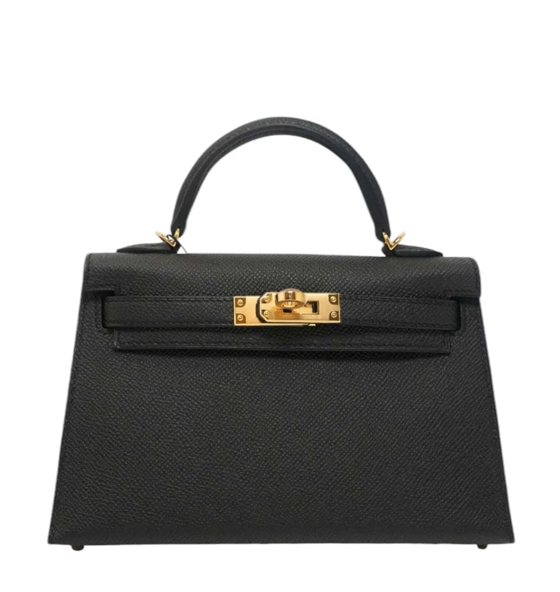 Hermès Mini Kelly, Black Gold Hardware