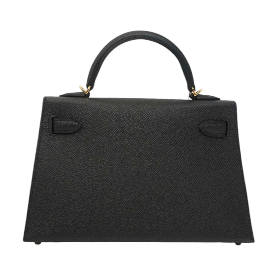 Hermès Mini Kelly, Black Gold Hardware
