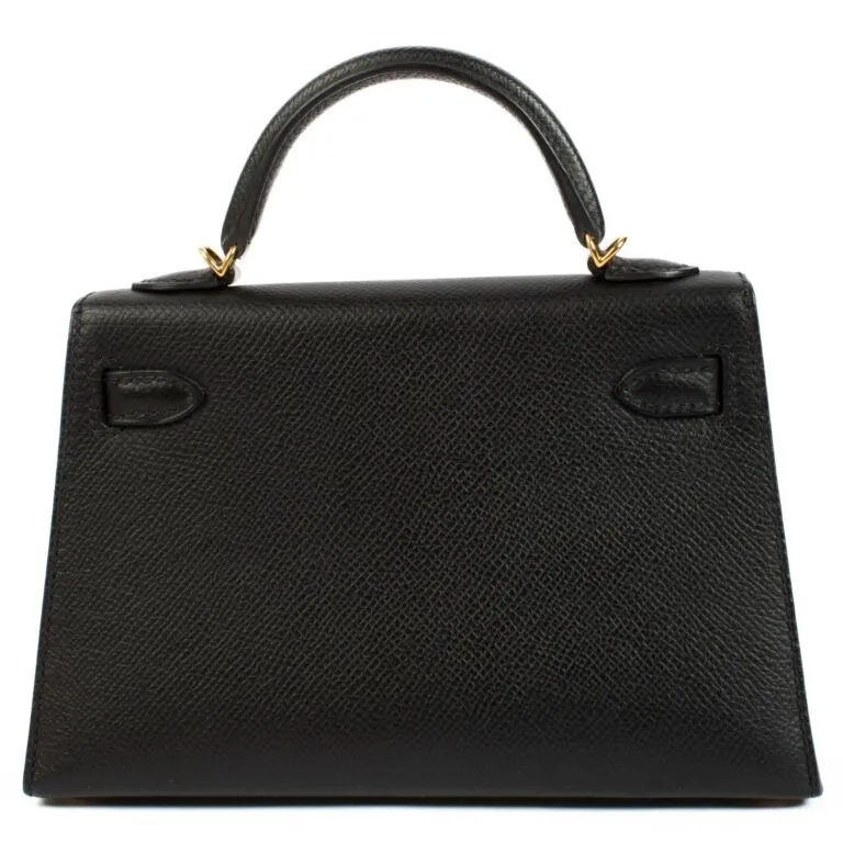 Hermès Mini Kelly, Black Gold Hardware