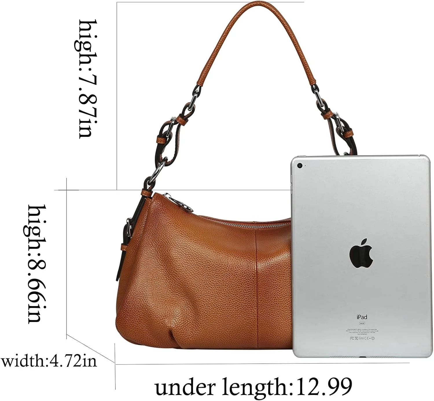 HESHE Leather Purses and Handbags Hobo Shoulder Bags Tote Bag Crossbody Purse Ladies Designer Satchel Bags