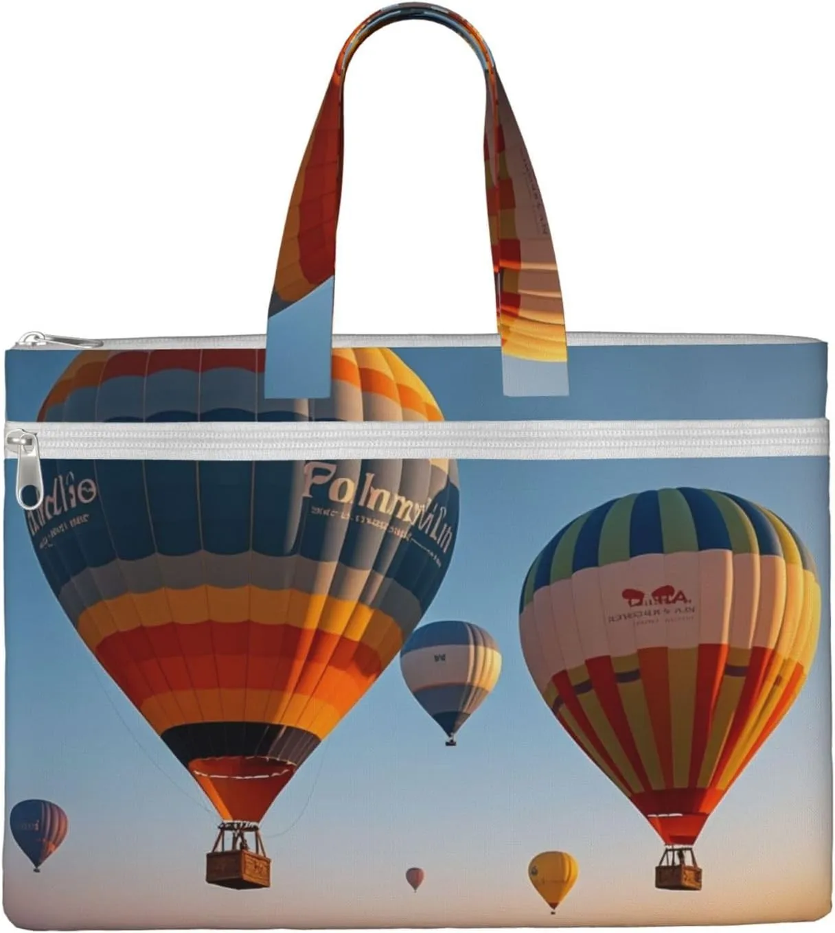 Hot Air Balloons (1) Print Men's and Women's Canvas Portable File Bags,Laptop Briefcase,Business Travel Office Bags