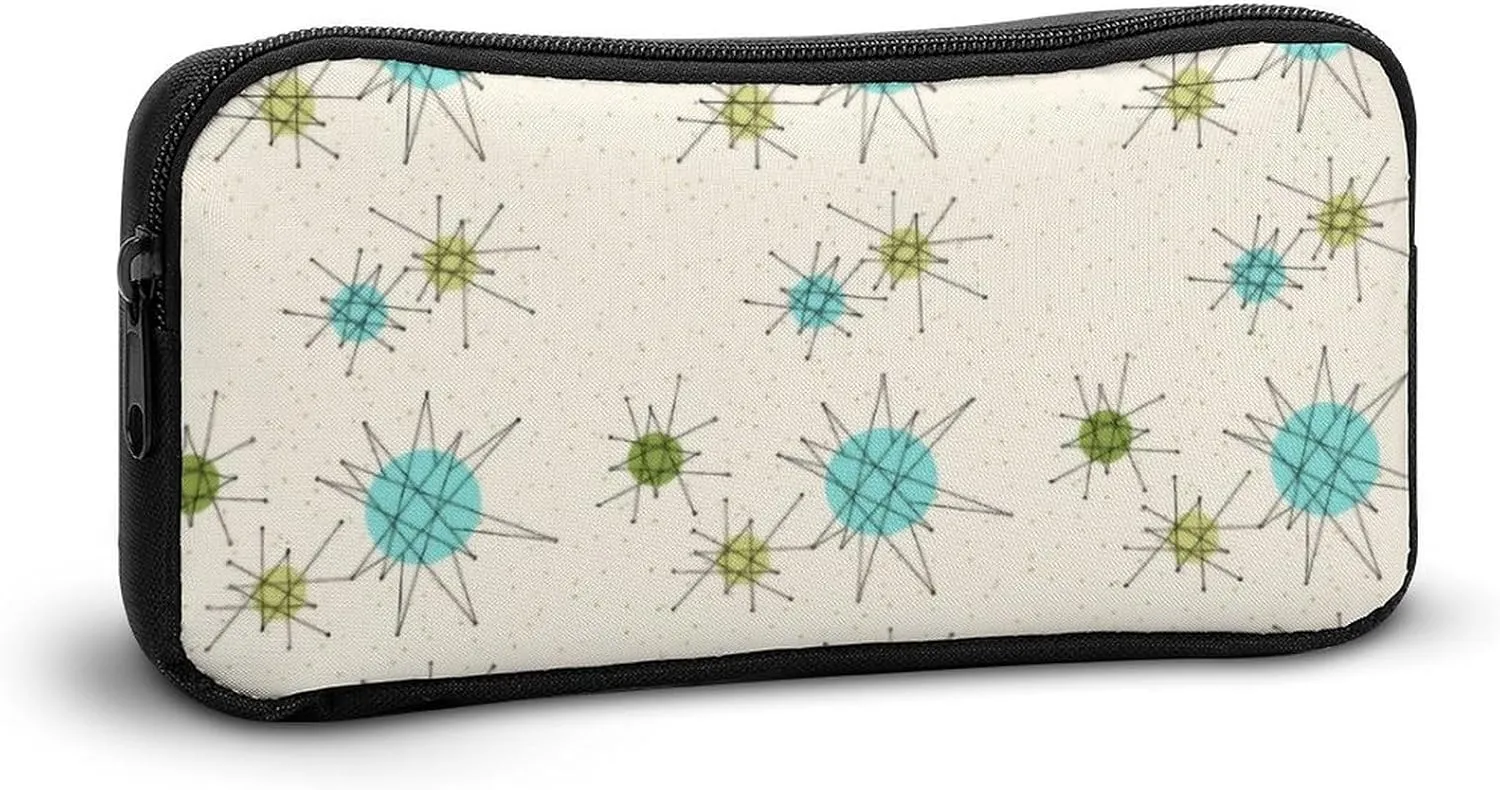 Iconic Atomic Starbursts Portable And Cute Large Capacity Stationery Bag