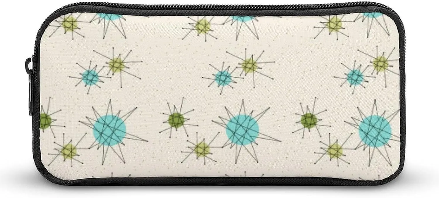 Iconic Atomic Starbursts Portable And Cute Large Capacity Stationery Bag
