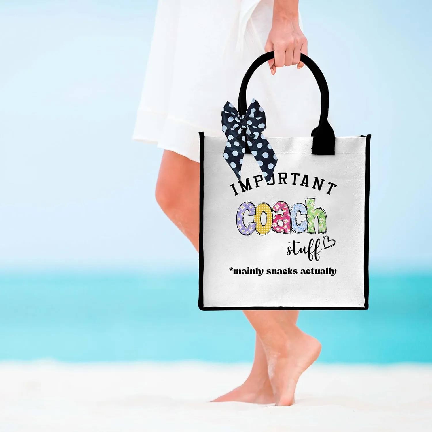 Important Stuff Tote Bag For Shopping, Canvas Aesthetic Tote Bag