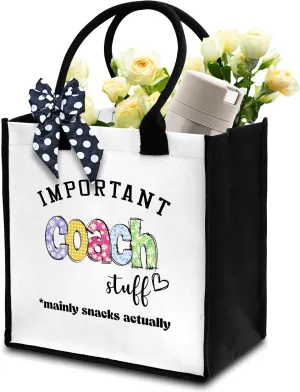 Important Stuff Tote Bag For Shopping, Canvas Aesthetic Tote Bag
