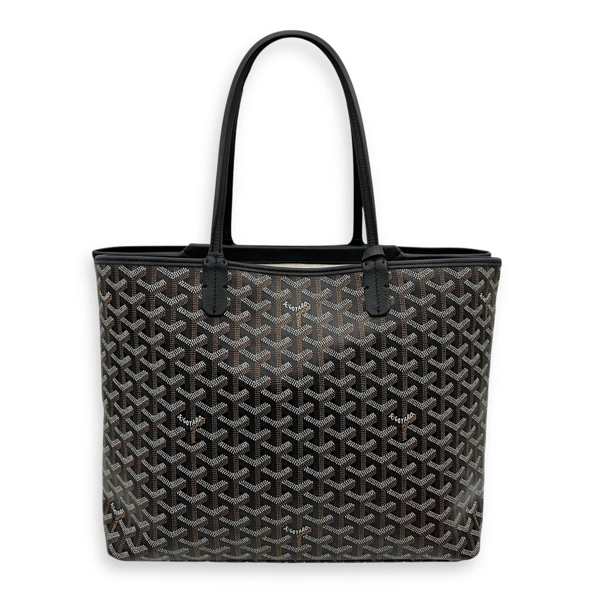 Isabelle PM Black Tote Bag in Coated Canvas, Silver hardware