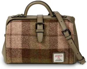 Islander The Medium Doctor Bag for Women, Harris Tweed & Vegan Leather