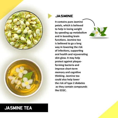 Jasmine Flower Tea - Helps in Weight Loss, Skin Glow, Stress Relief
