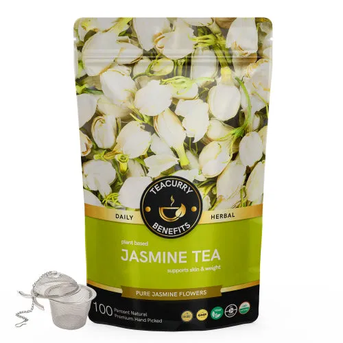 Jasmine Flower Tea - Helps in Weight Loss, Skin Glow, Stress Relief