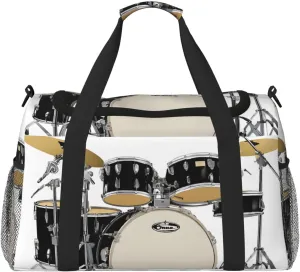 Jazz Drum Durable Portable Crossbody Travel Bag, A Good Companion For Long-Distance Travel