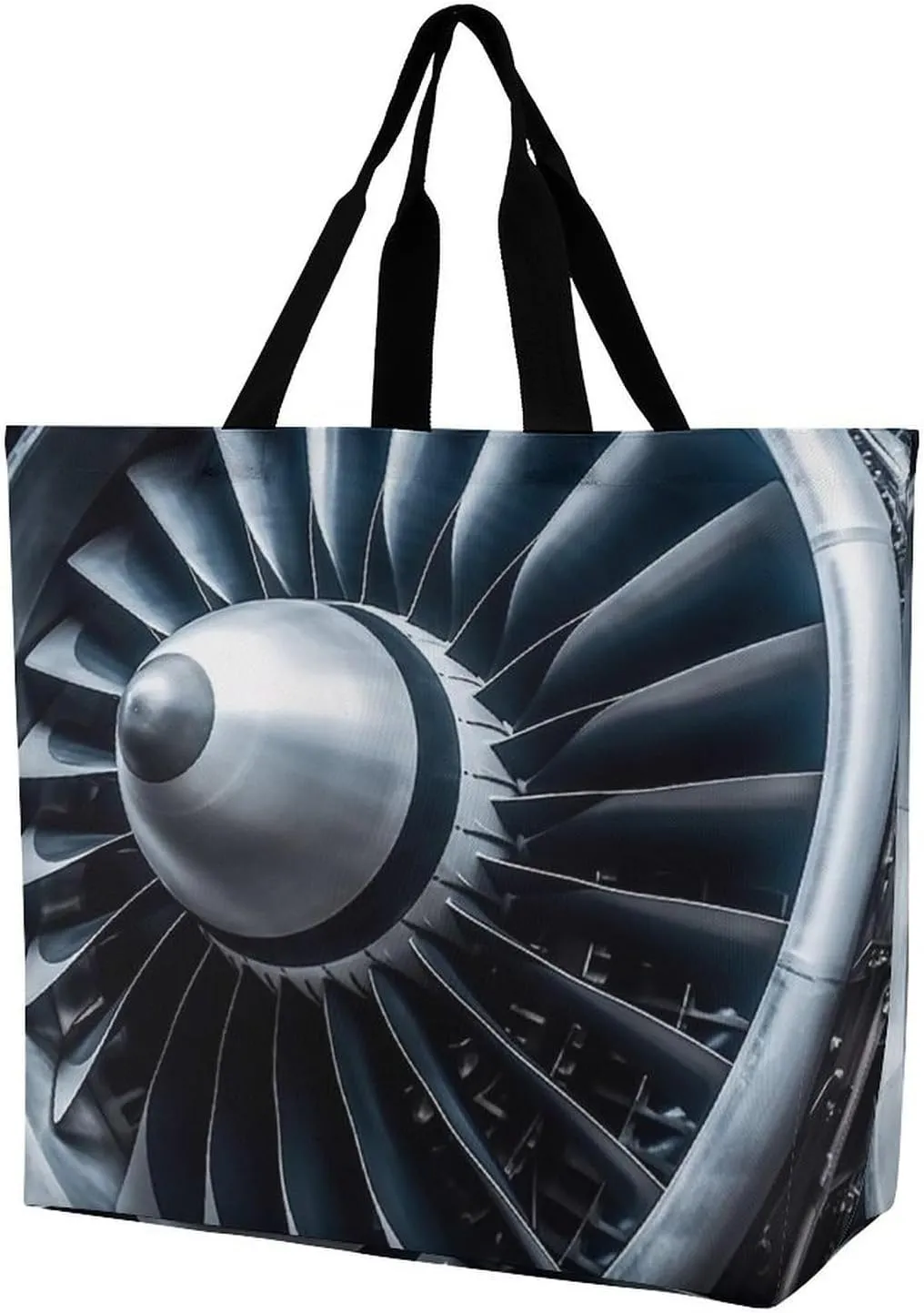 Jet Engine Handbags Lightweight Travel Shoulder Bag Portable Cute Shopping Beach Market Bag for Men Women Hiking Yoga Gym Swimming Travel Holiday Gift