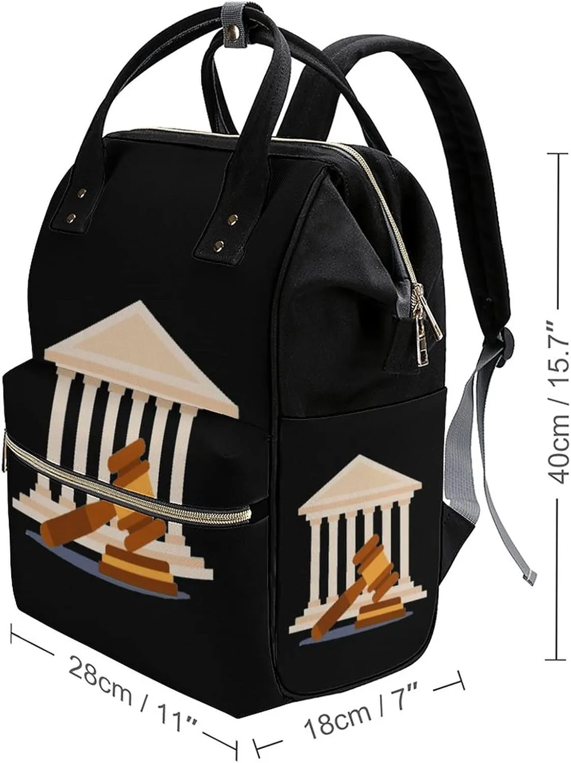 Judge's Hammer Waterproof Diaper Bag Backpack Multifunction Mommy Bags Large Capacity Travel Back Pack