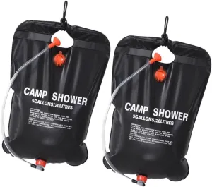 KESYOO 2Pcs Portable Solar Shower Bag Camping Shower Kit Leak Design for Hiking Travel and Outdoor Use Enjoy Refreshing Shower Anywhere