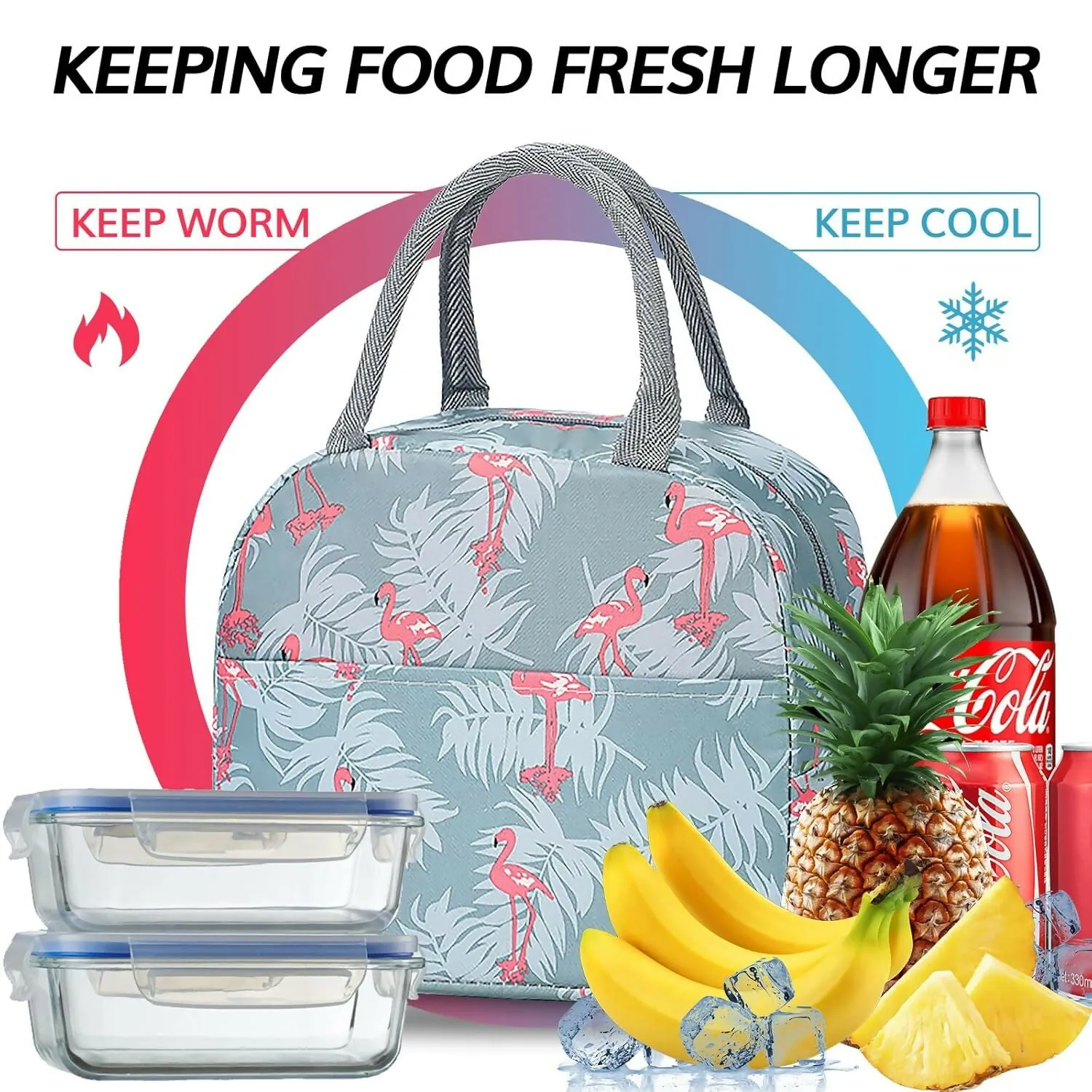 Kids' Portable Insulated Lunch Bag – Fun Printed Design (Random Design)