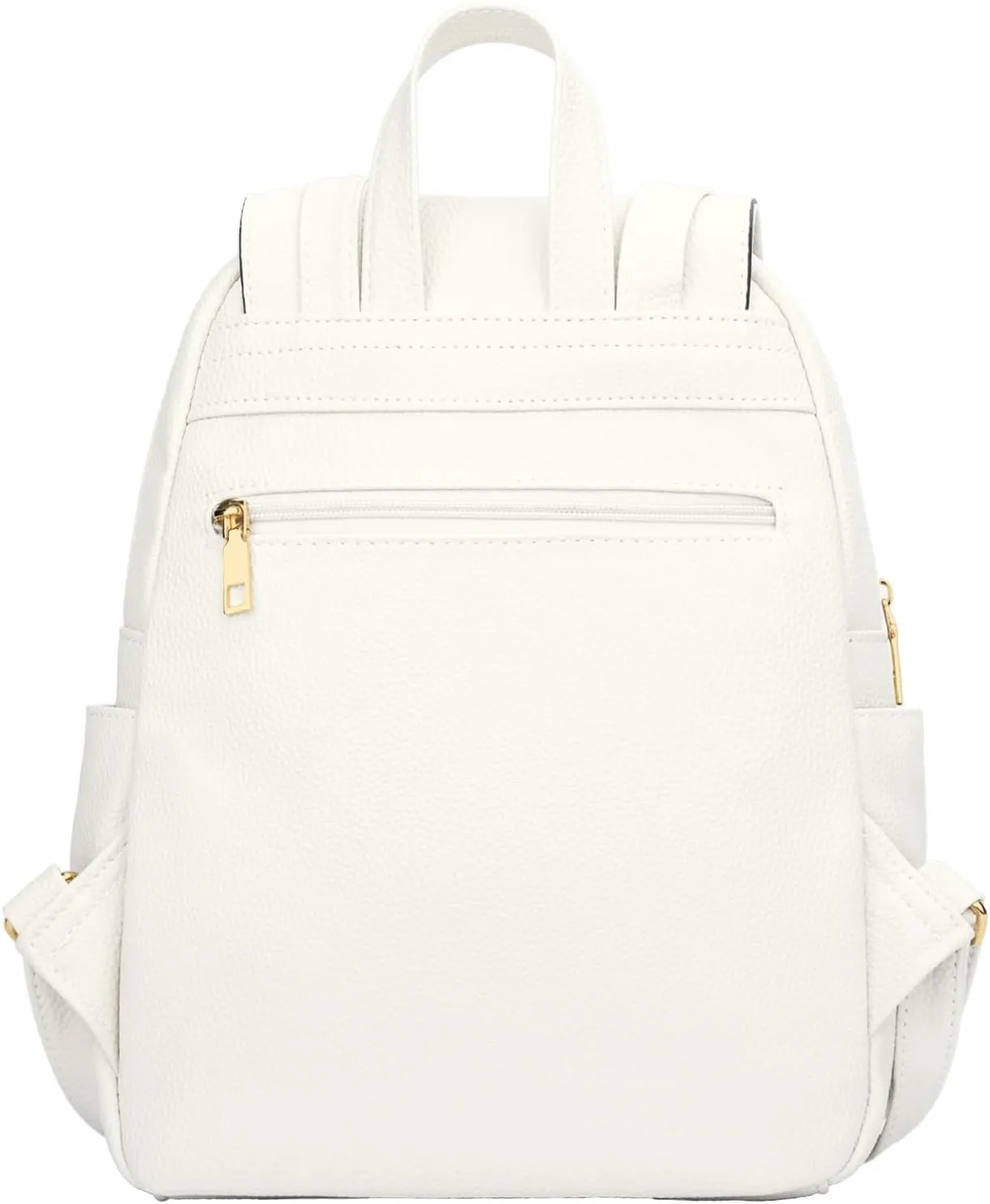 KKXIU Trendy Leather Backpack Purse for Women and Ladies Shoulder Travel Daypacks Bags (A-White)
