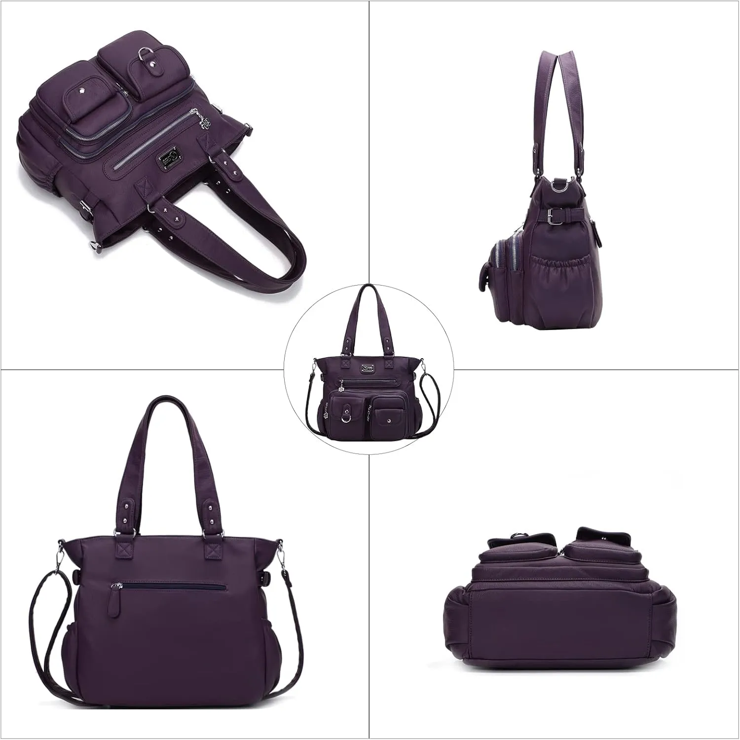 KL928 Large Purses for Women Shoulder Bag Tote Handbags Stylish Vegan Leather Hobo Bags Ladies