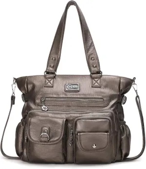 KL928 Large Purses for Women Shoulder Bag Tote Handbags Stylish Vegan Leather Hobo Bags Ladies