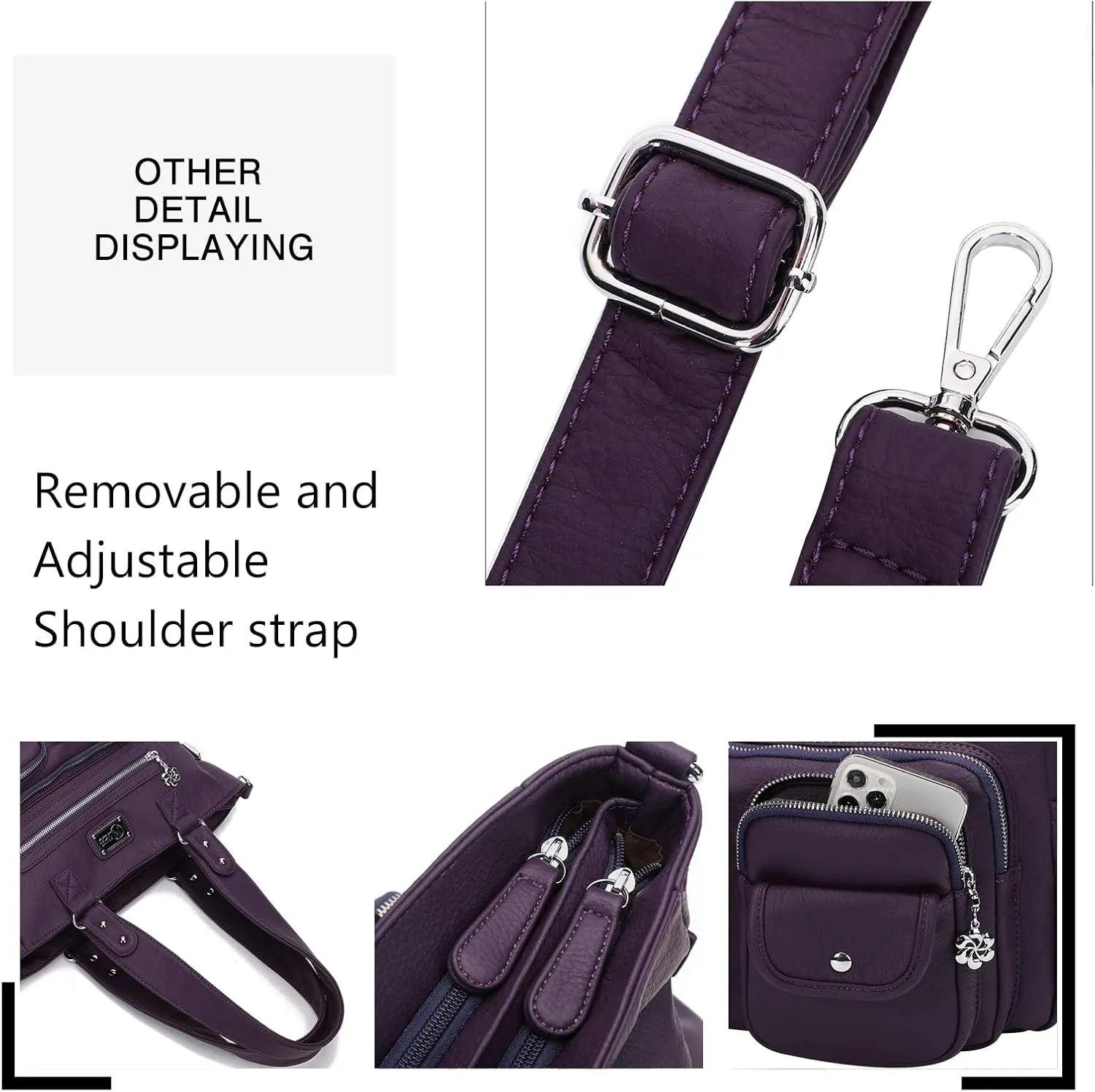 KL928 Large Purses for Women Shoulder Bag Tote Handbags Stylish Vegan Leather Hobo Bags Ladies