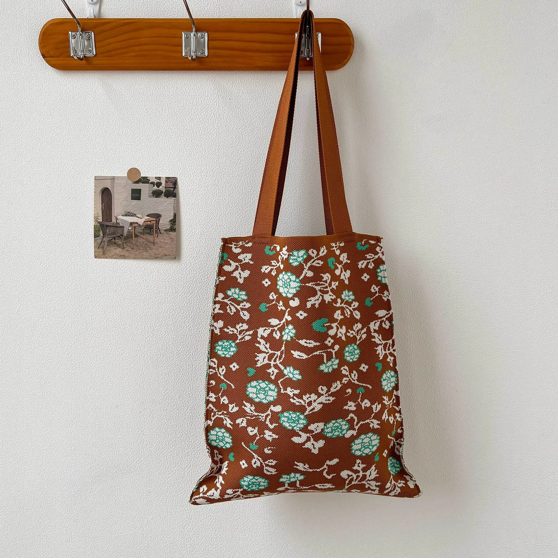 Knitted Korean Big Fashion Simple Cat Shoulder Bags