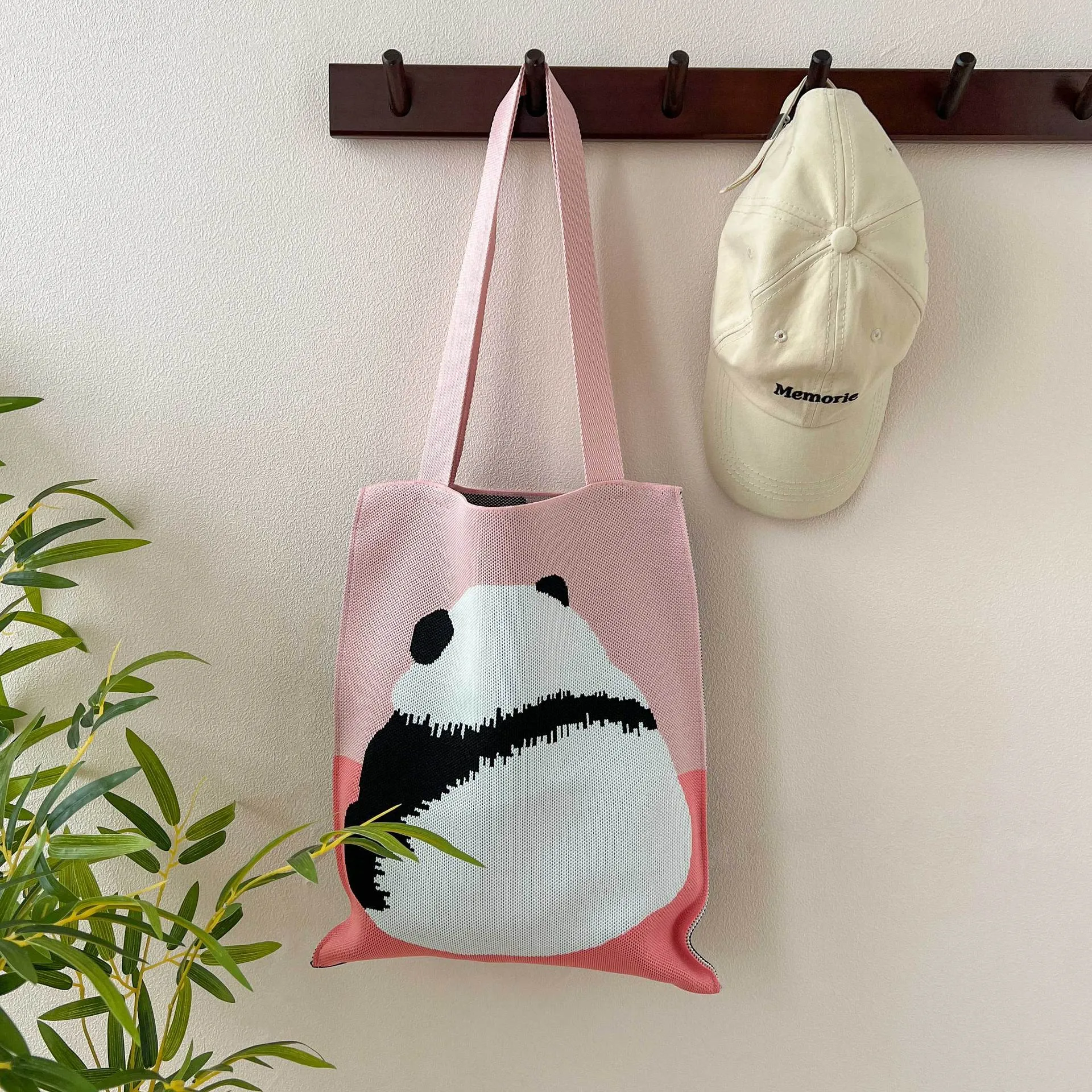 Knitted Korean Big Fashion Simple Cat Shoulder Bags