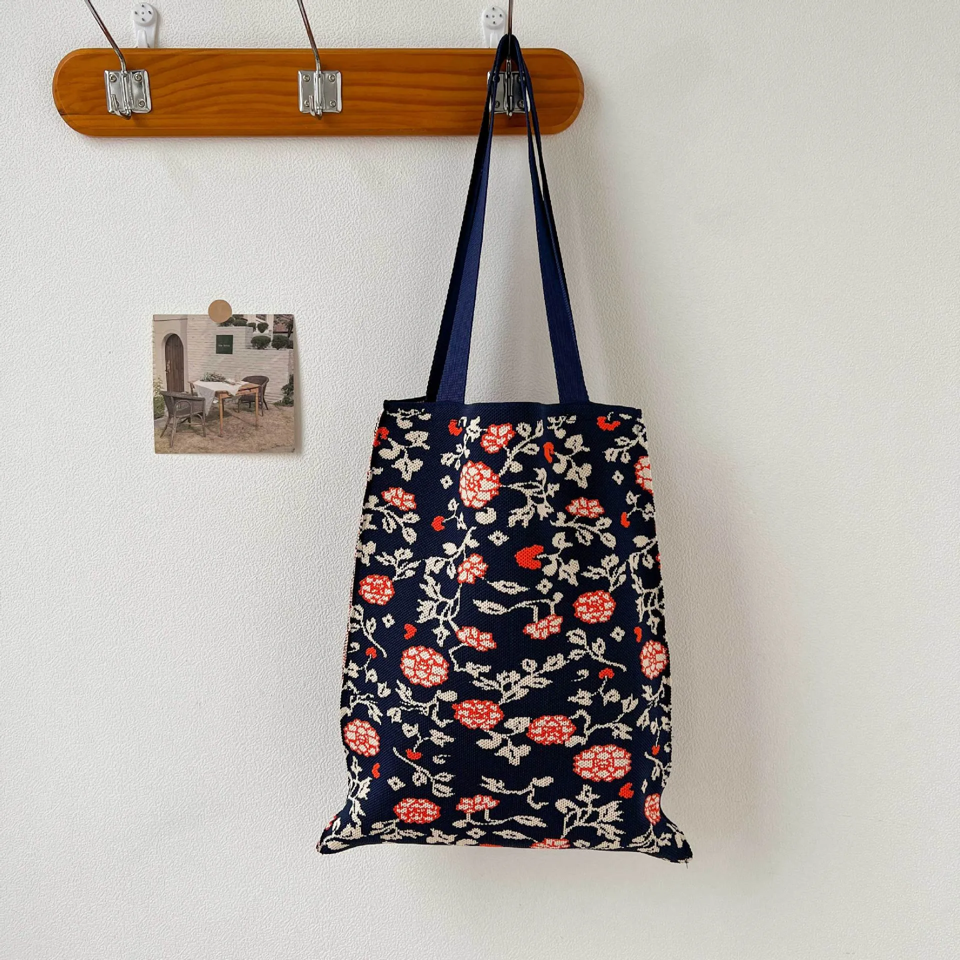 Knitted Korean Big Fashion Simple Cat Shoulder Bags
