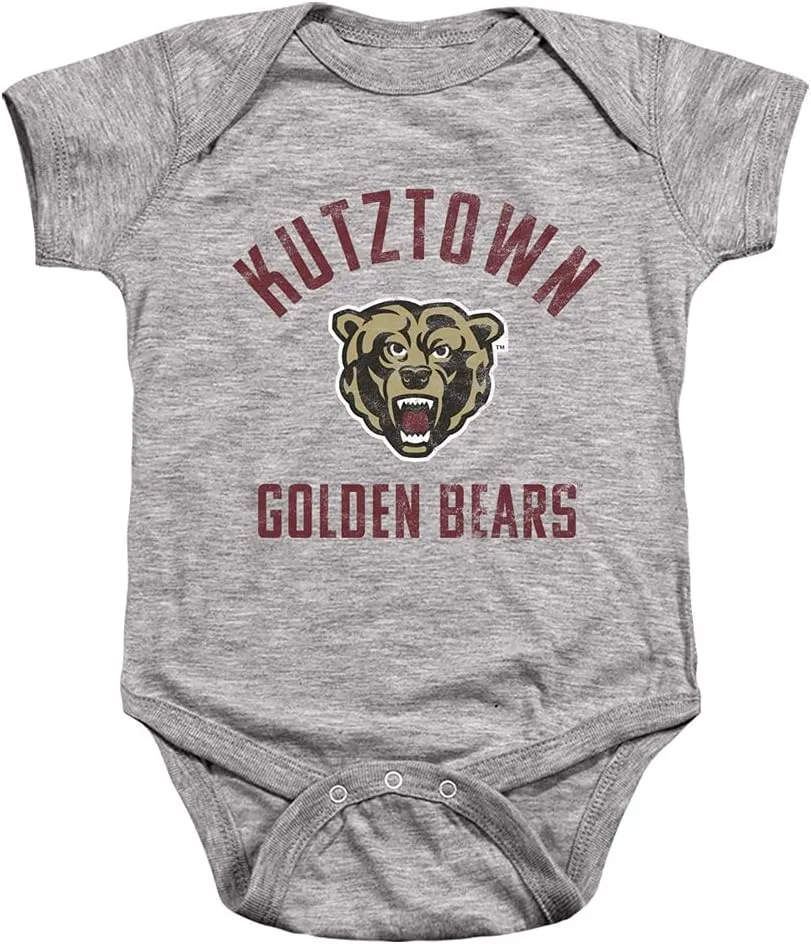 Kutztown University Official Ku Golden Bears Logo Unisex Infant Snap Suit for Baby