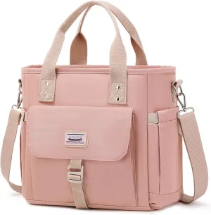 KYALOU Medium Tote Purse Bag for Women, Nurse Bag for Work, Teacher Tote Bag, Waterproof Nylon Crossbody Handbag