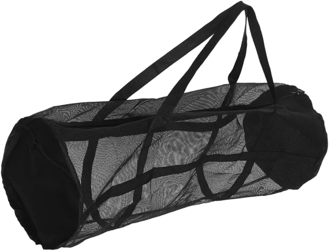Large Capacity Sports Storage Bag Breathable Mesh Basketball Soccer Rugby Equipment Duffle Bag with Shoulder Strap for Gym Yoga and Outdoor Activities