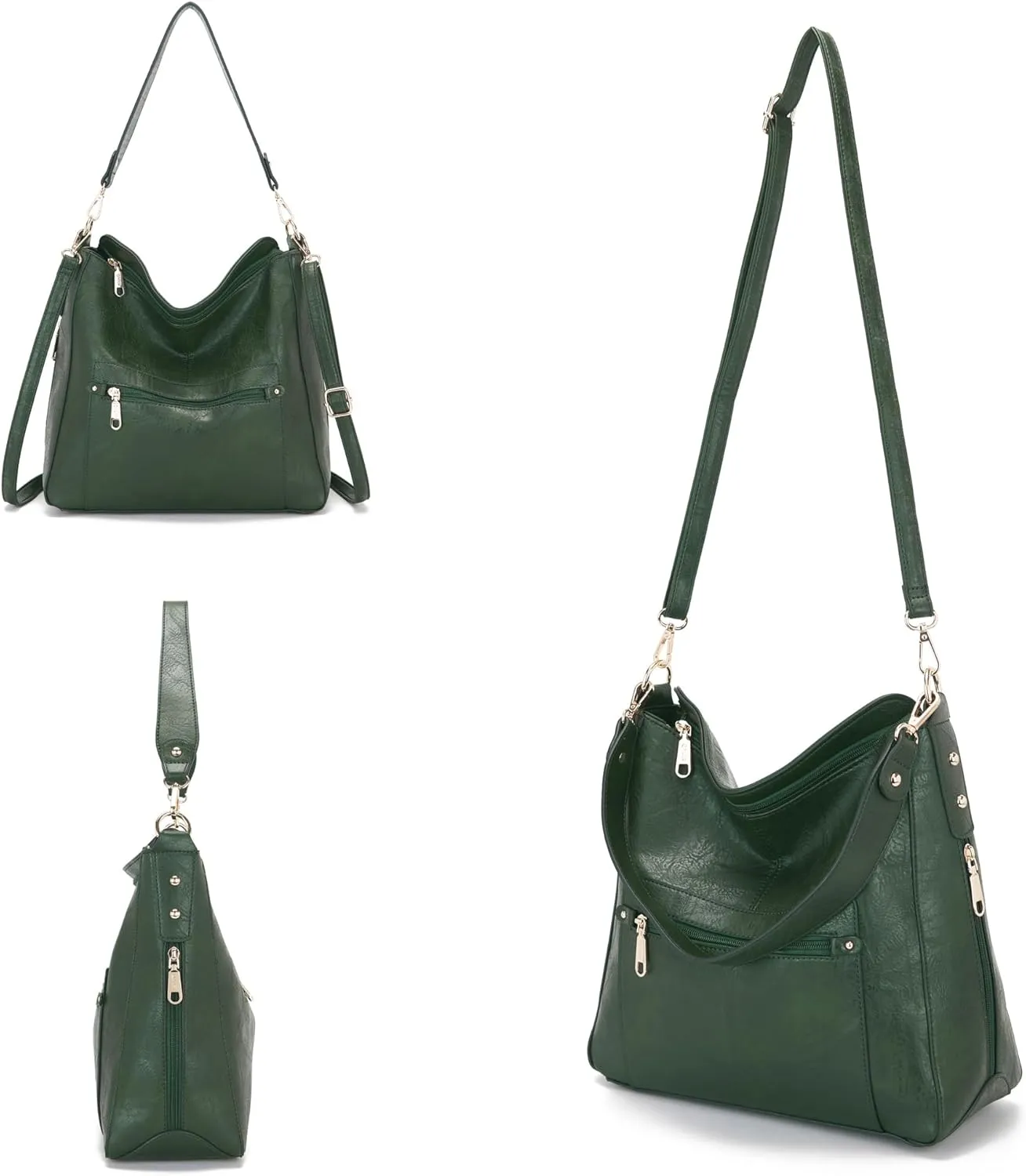 Large Crossbody Purses Set For Women Shoulder Tote Handbags Ladies Hobo Bags With Matching Wallet 4PCS