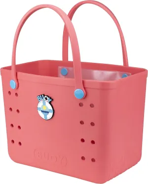 Large Rubber Tote Bag With Waterproof Zipper Pocket | Easy To Clean EVA Rubber Beach Bag With Holes | Beach Bags For Women