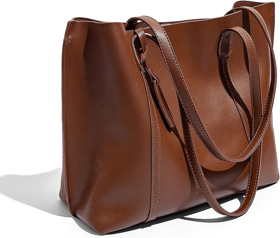 Large Tote Bags for Women Lightweight Shoulder Bags for Work PU leather Casual Ladies Purse